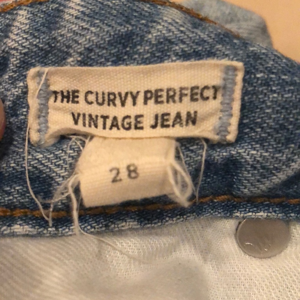 Madewell Curvy Perfect Vintage Jean - light blue